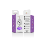 Intense - Analplug Aus Aluminiummetall Mit Violettem Kristall