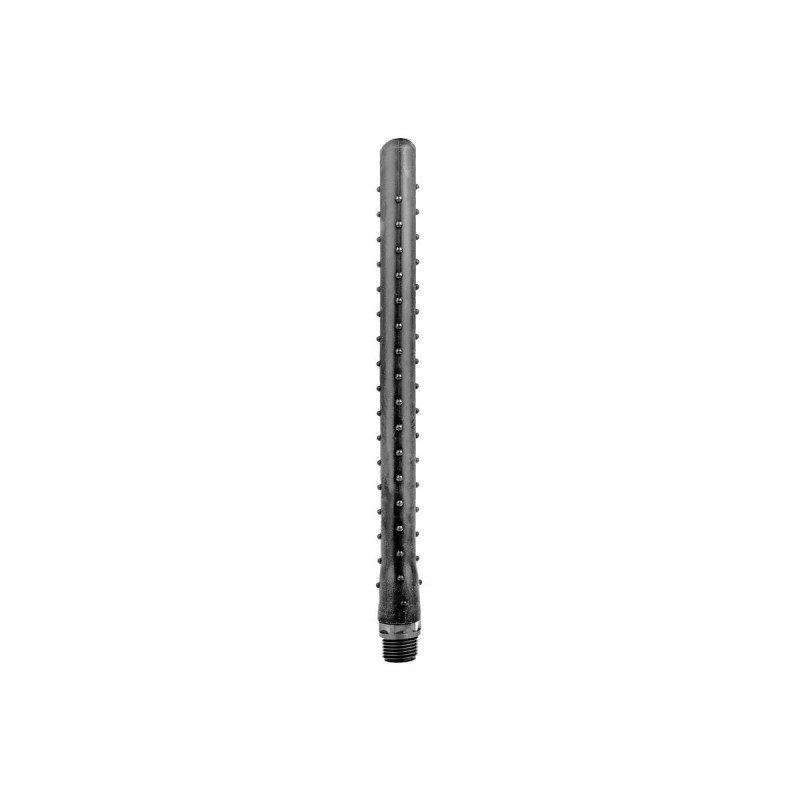 All Black - Douche Anal Ridée En Silicone 27 Cm | Vybes.it
