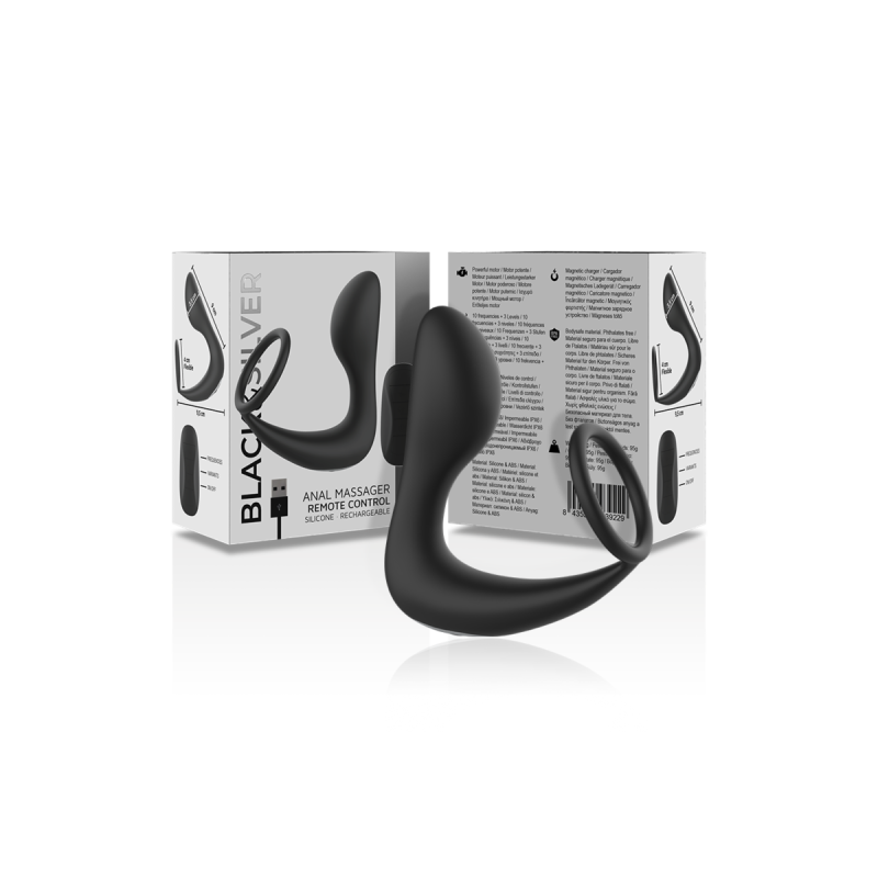 Black&Silver - Analmassager Mit Fernbedienung, Wiederaufladbares