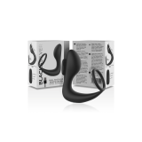 Black&Silver - Remote Control Anal Massager Rechargeable Silicone
