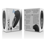 BLACK&SILVER - DRAKE DELUXE SUCKING VIBE SILICONA RECARGABLE NEGRO