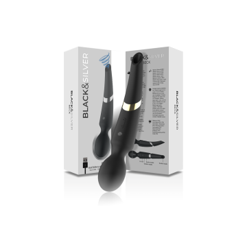 Black&Silver - Beck Stab Und Saugnapf 2 In 1 Silikon | Vybes.it