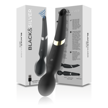 BLACK&SILVER - BECK WAND Y SUCCIONADOR 2 EN 1 SILICONA