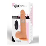 GET REAL - PELLE DILDO VIBRANTE CON PERLINE ROTANTI