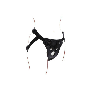 Get Real - Strap - On Pleasure Harnés Negro | Vybes.it