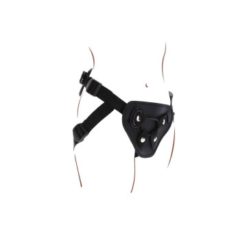 Get Real - Strap - On Deluxe Harnés Negro | Vybes.it