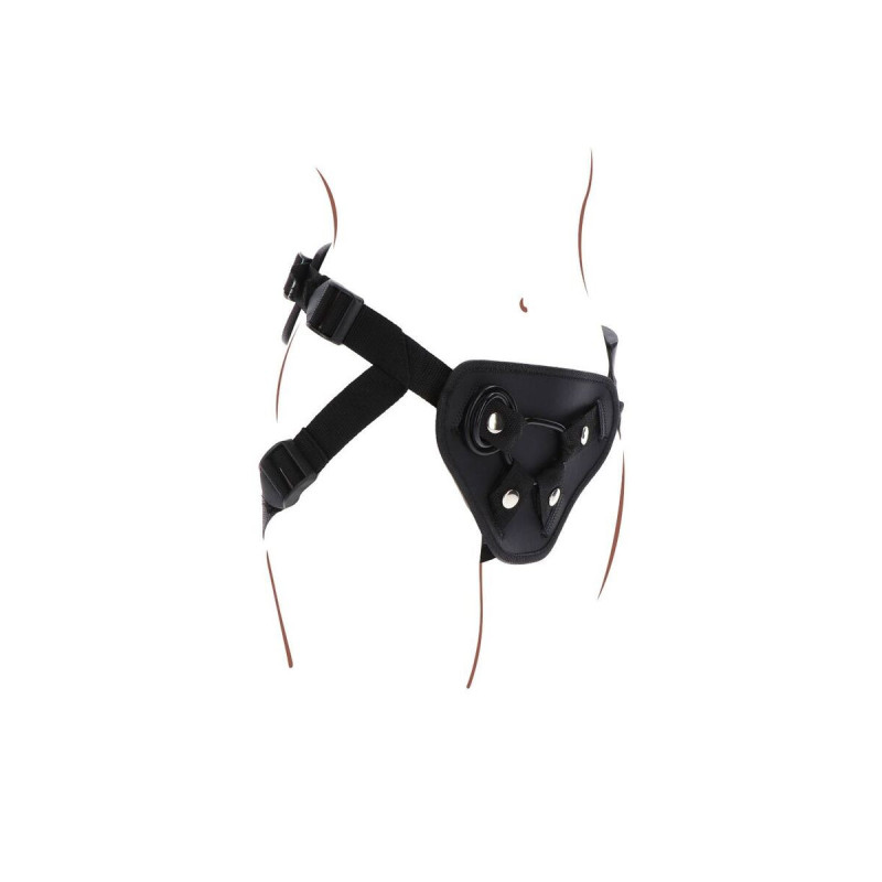 Get Real - Strap - On Deluxe Harnés Negro | Vybes.it