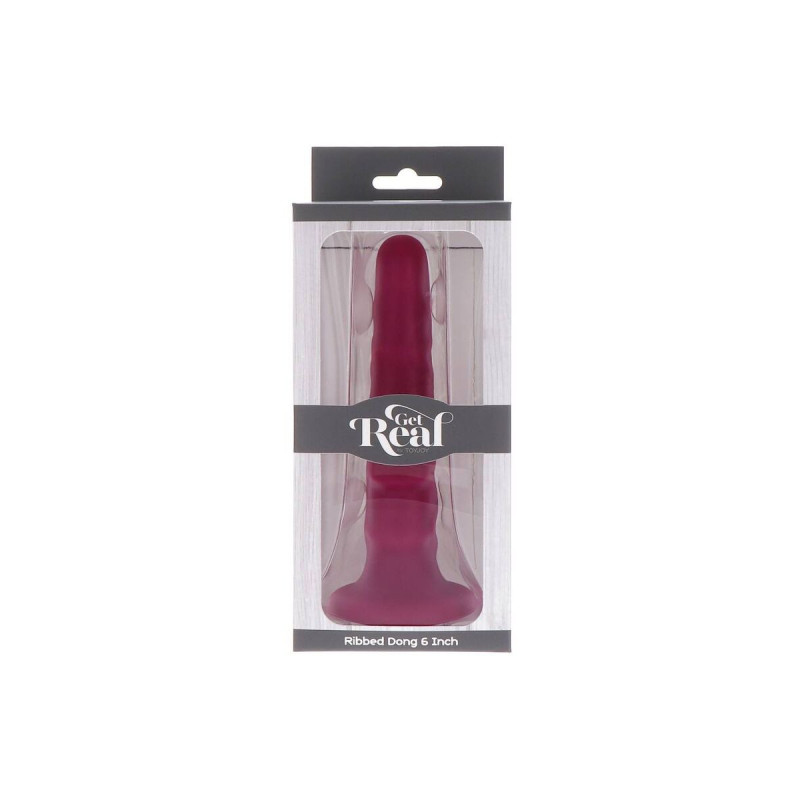 Get Real - Ribbed Dong 12 Cm Rojo | Vybes.it