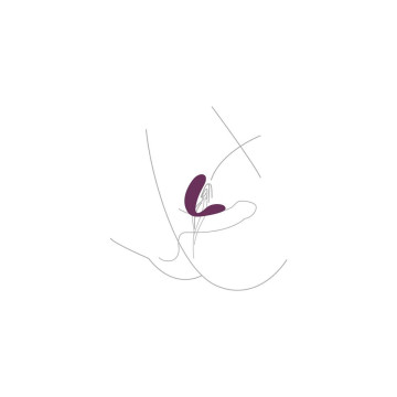 Xocoon - Gebundener Vibrator Für Liebespaare, Lila | Vybes.it