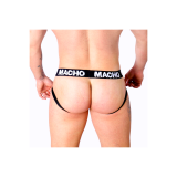 MACHO - MX27GR JOCK LEATHER GRIGIO BEIGE L - MACHO UNDERWEAR - /produ…