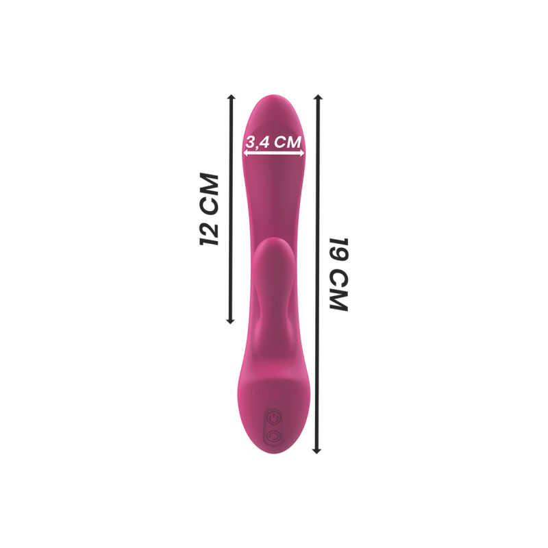 Intense - Luigi Rabbit Vibrator Rosa Flüssiges Silikon | Vybes.it
