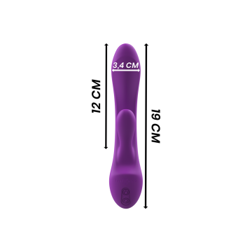 Intense - Luigi Rabbit Vibrator Flüssiges Silikon Lila | Vybes.it