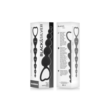 Black&Silver - Mila Cadena Anal De Corazones 18 Cm | Vybes.it