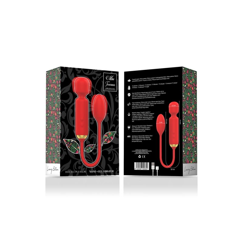 Mia - Toscana Double Pleasure Wand + Huevo Vibrador | Vybes.it