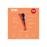 Fun Factory - Vim Wand Rumble Vibrador Recargable Silicona Azul