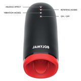 JAMYJOB - SPIN-X MASTURBADOR CON ROTACIÓN Y FUNCIÓN CALOR