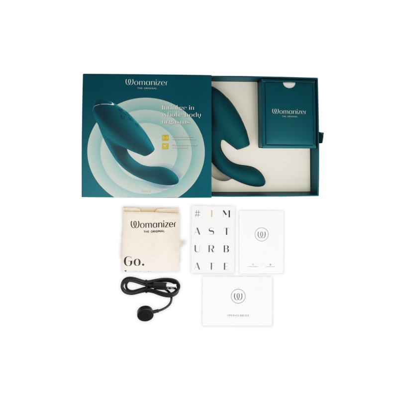 Womanizer - Duo 2 Stimulator Bleu Pétrole | Vybes.it