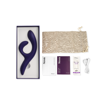 We - Vibe - Nova 3 Vibrador Rabbit Azul Medianoche | Vybes.it