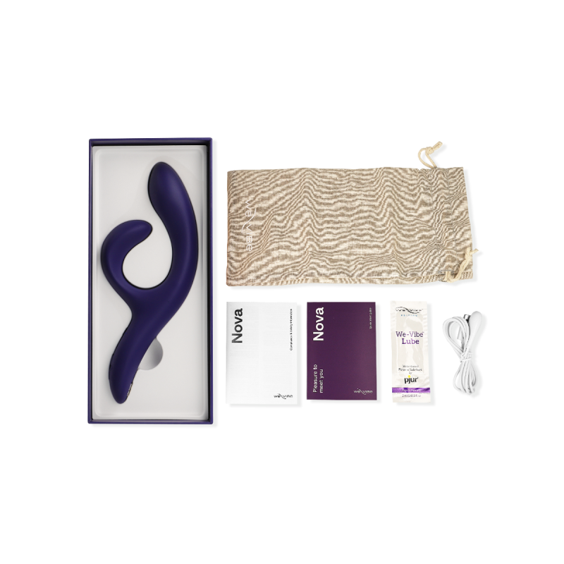 We - Vibe - Nova 3 Vibrador Rabbit Azul Medianoche | Vybes.it