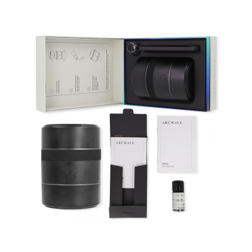 ARCWAVE - VOY STROKER MASCULIN AVEC 8 RÉGLAGES DE PRESSION NOIR (LUBRIFIANT 10 ML INCLUS)