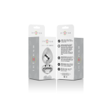 Intense - Plug Anal En Métal Aluminium Coeur Blanc Taille S |