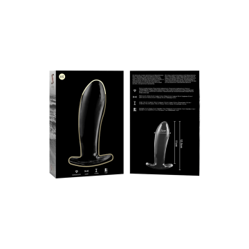 Nebula Series By Ibiza - Model 5 Anal Plug Borosilicate Glass Clear