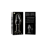 Nebula Series By Ibiza - Model 6 Anal Plug Borosilicate Glass Clear