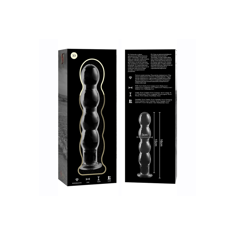 Nebula Series By Ibiza - Modèle 10 Gode En Verre Borosilicate Clair