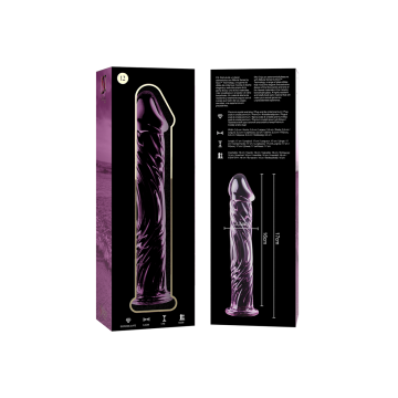 Nebula Series By Ibiza - Modell 12 Dildo Borosilikatglas Rosa 17 Cm