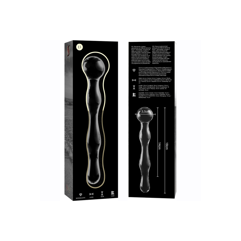 Nebula Series By Ibiza - Modèle 13 Gode En Verre Borosilicate Clair