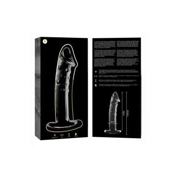Nebula Series By Ibiza - Model 19 Dildo Borosilicate Glass Clear