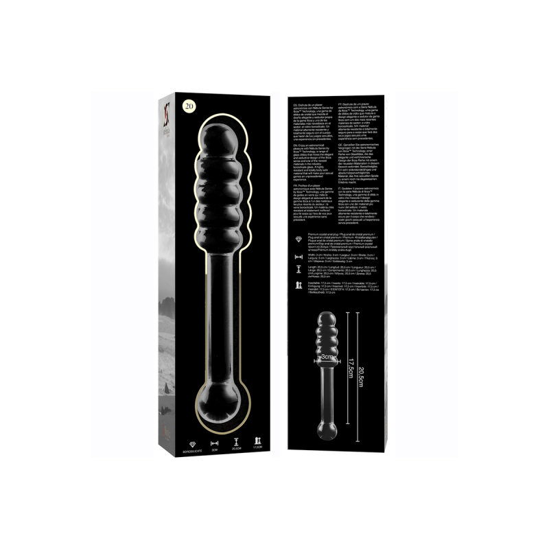 Nebula Series By Ibiza - Modèle 20 Gode En Verre Borosilicate Clair