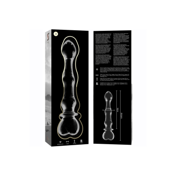Nebula Series By Ibiza - Model 21 Dildo Borosilicate Glass Clear