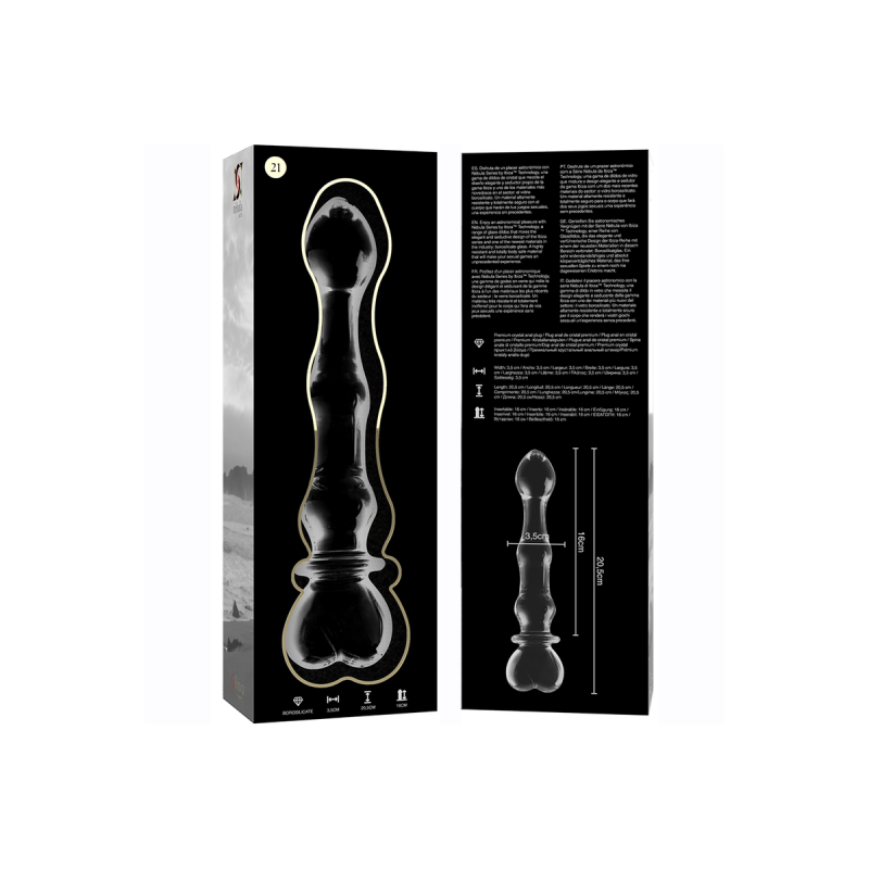Nebula Series By Ibiza - Modelo 21 Dildo Cristal Transparente 20.5