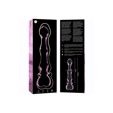 Nebula Series By Ibiza - Model 21 Dildo Borosilicate Glass Pink