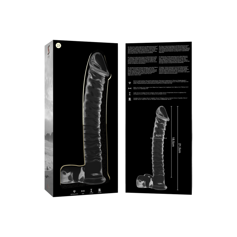 Nebula Series By Ibiza - Modell 23 Dildo Borosilikatglas Klar 21.5