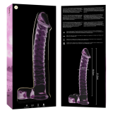 NEBULA SERIES BY IBIZA - MODELO 23 DILDO CRISTAL ROSA 21.5 CM -O- 4 CM