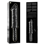 NEBULA SERIES BY IBIZA - MODELO 24 DILDO CRISTAL TRANSPARENTE 28.5 CM -O- 5 CM