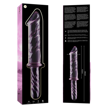 NEBULA SERIES BY IBIZA - MODELO 24 DILDO CRISTAL ROSA 28.5 CM -O- 5 CM