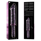 NEBULA SERIES BY IBIZA - MODELO 24 DILDO CRISTAL ROSA 28.5 CM -O- 5 CM