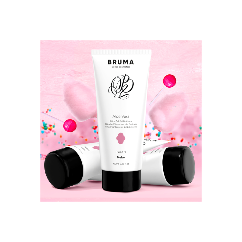 BRUMA - ALOE VERA GLEITGEL ZUCKERWATTE GESCHMACK 100 ML - Mit köstlic…