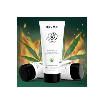 BRUMA - SATIVA-SAMENÖL-GLEITGEL MIT WÄRMENDEM CANNABISGESCHMACK 100 m…