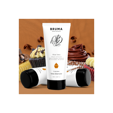 BRUMA - GEL GLISSANT À L''ALOE VERA SAVEUR CUPCAKE 100 ML - Aux saveu…