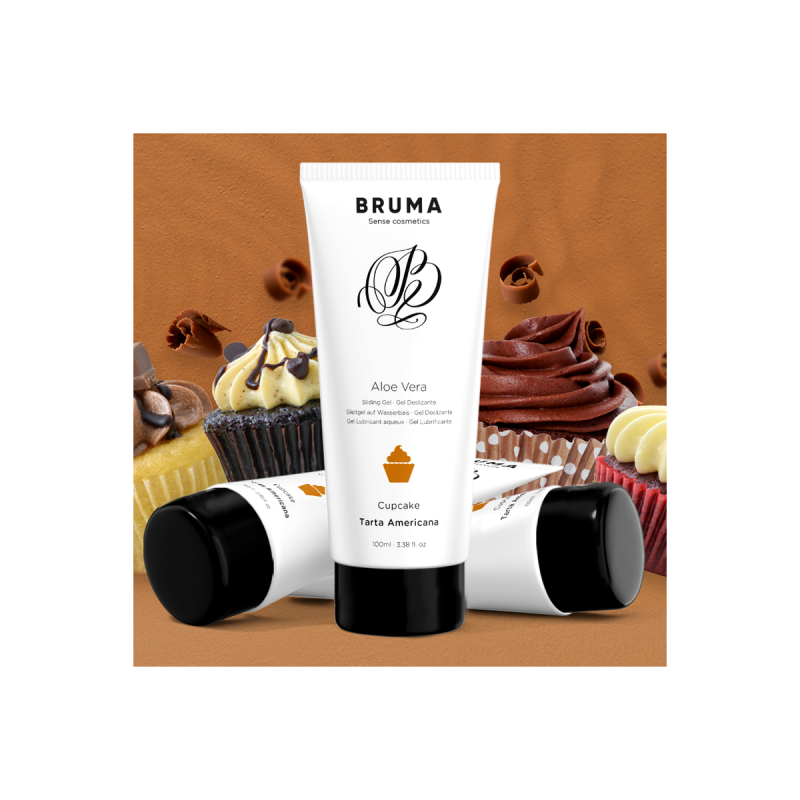 BRUMA - ALOE VERA GLEITGEL CUPCAKE-GESCHMACK 100 ML - Mit köstlichen…