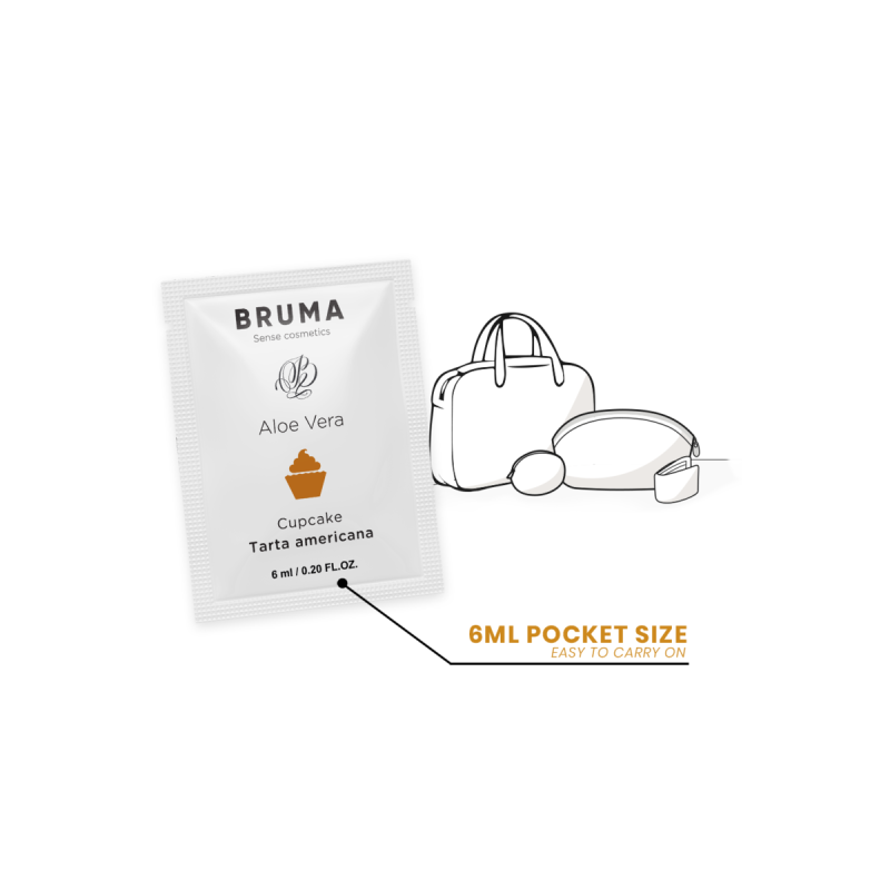 BRUMA - ALOE VERA GLEITGEL CUPCAKE-GESCHMACK 6 ML - Einzelne Dosis