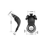 Pretty Love - Ruben Anillo Vibrador 7 Vibraciones Silicona Negro |