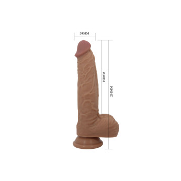 Pretty Love - Jonathan Dildo Silicona 3 Vibraciones + 3 Medidas