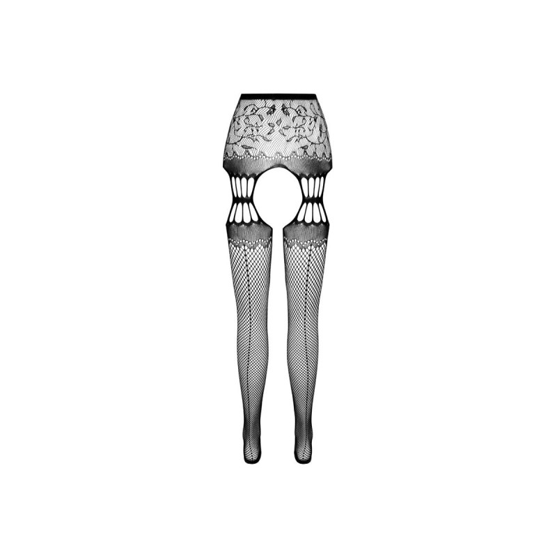 PASSION - S027 SCHWARZE STRUMPFSTRUMPFHOSE, EINE GRÖSSE - PASSION WOM…
