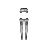 PASSION - S029 COLLANT NERO CON GIARRETTIERA TAGLIA UNICA - PASSION W…