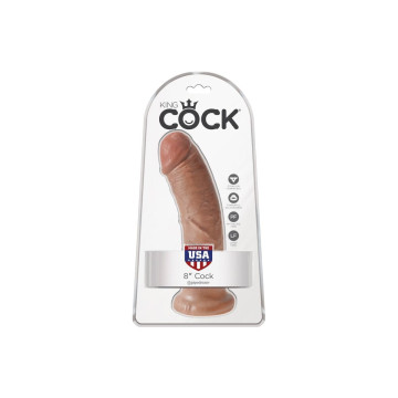 King Cock - Realistic Penis 19.5 Cm Caramel | Vybes.it